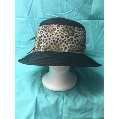 Kentucky Derby; Church Hat; Mother's Day Best; Black/Leopard; New  eb-97879215
